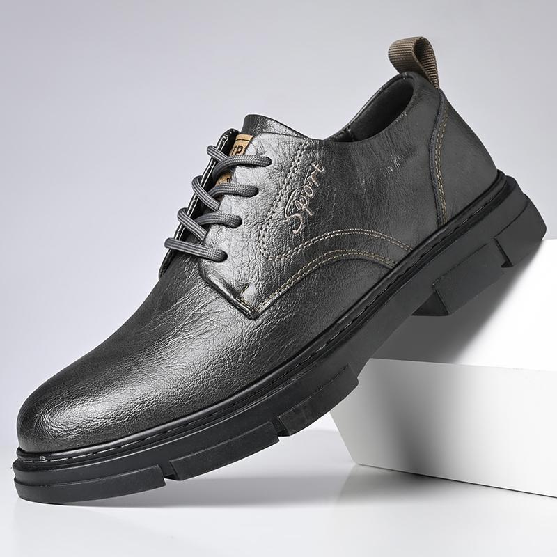 Высококачественная мужская обувь класса люкс, повседневная кожаная обувь, кроссовки, обувь на все времена, мужская обувь на шнуровке, удобная обувь на толстой подошве