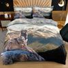 3D Wolf Bedding Set Black White Duvet Cover For Adults Bedroom Luxury Comforter Set Queen King 220x240 Size Aniaml Bed Set