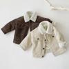 Children Autumn Winter Baby Boys Outerwear Thick Lamb Velvet Coat for Girls Infant Kids Casual Corduroy Jacket  Clothes