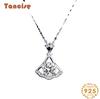 Tancision S925 стерлингового серебра Муассанит Роскошное индивидуальное ожерелье с подвеской женское классическое ожерелье прилив вечерние подарок