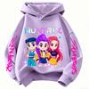 Fashion Women's Hoodie K-Pop Demon Hunters Print Kids Hoodie Pullover Girl Tops Spring And Autumn Leisure Sweatshirr Clothing