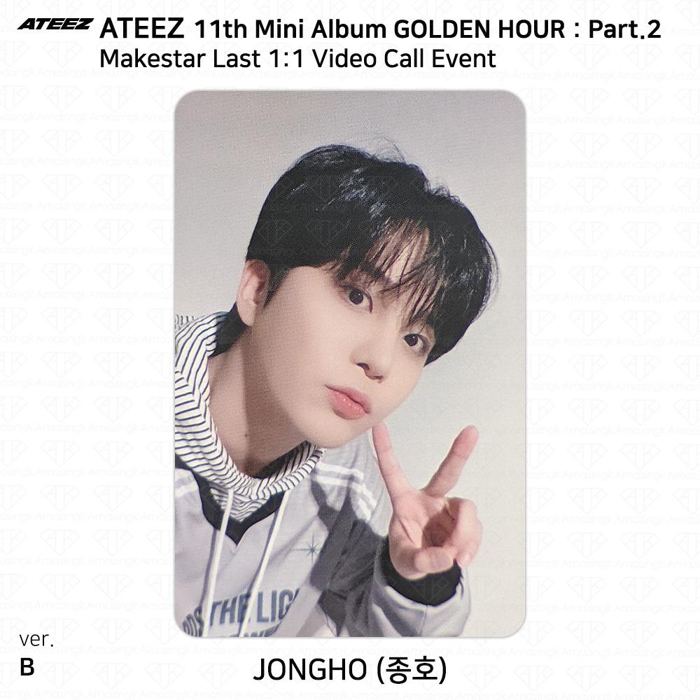 ATEEZ Golden Hour Часть 2 Makestar Последний Видеозвонок Событие Фотокарточка KPOP K-POP