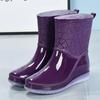 Women's Boots Outdoor Women Rain Boots New Four Seasons Non-slip Wear-resistant Ladies Waterproof Shoes