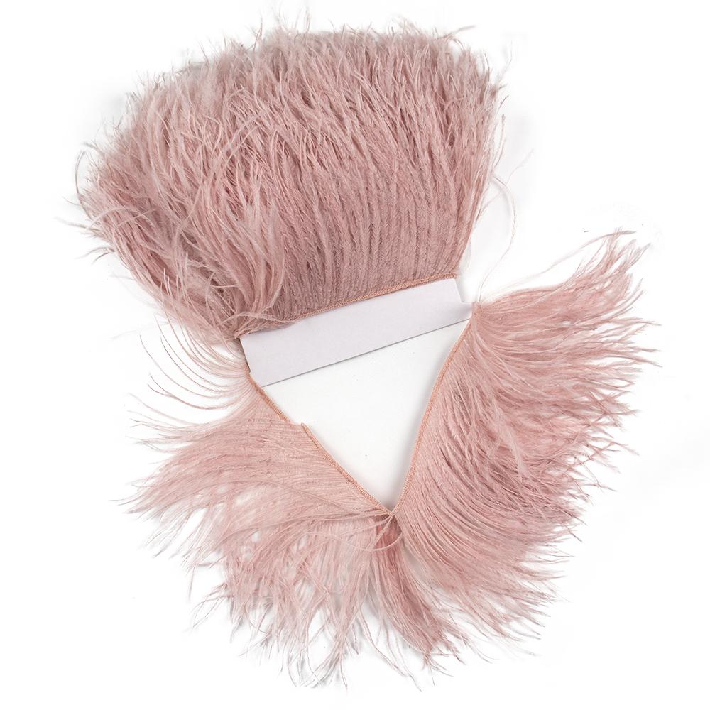 Перо 1 метр Белые страусиные перья Отделка бахрома 8-22 см Натуральная лента из страусиных перьев для свадебной вечеринки Декорация одежды Перья