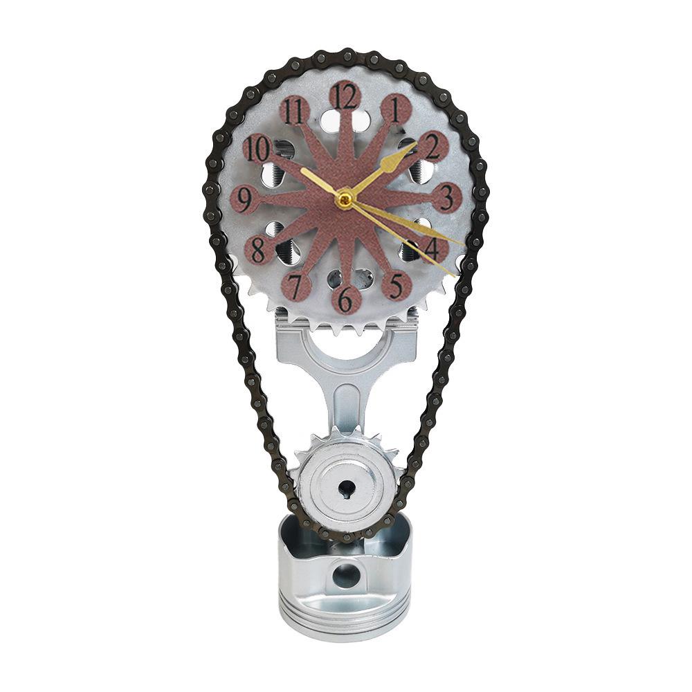 Креативные настольные часы с вращающимися шестернями и USB