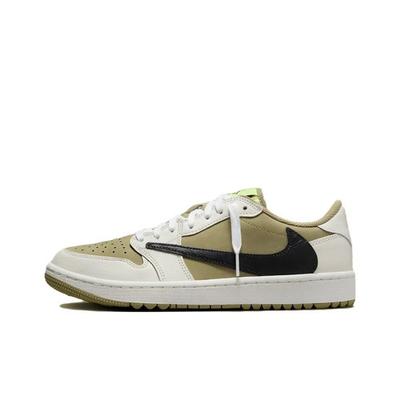 Travis Scott x Air 1 Low Golf Neutral Olive FZ3124-200 Унисекс