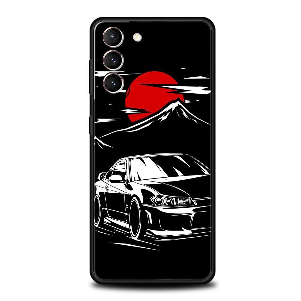 Японский чехол для телефона с изображением спортивных автомобилей JDM для Samsung Galaxy S24 S23 S22 5G S20 Ultra S21 FE S10 S9 Plus S10E S8 Lite 20