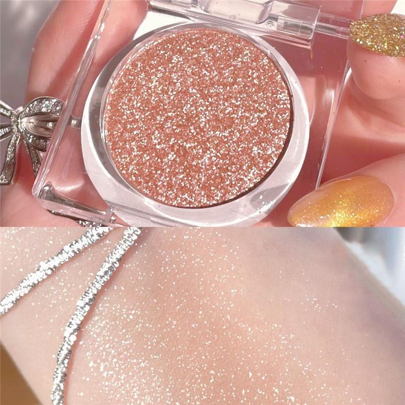 Блестящий набор для контуринга Набор для теней для век Pearl Fairy Glitter Картофельное пюре с тонким мерцанием Осветляющий водонепроницаемый стойкий студенческий макияж