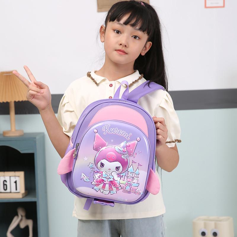 Kuromi Melody Cinnamoroll Cartoon Backpack With Air Cushion Straps For School Use