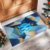 Olympique Lyonnais FC Soccer Football Pattern Soft Area Rug Non Slip Indoor Floor Carpet Sports Decor Mat for Bedroom