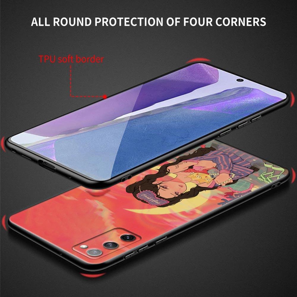 Японская мультяшная сексуальная девушка Чехол для телефона для Samsung Galaxy S22 S21 S20 Fe 5G S7 S8 S9 S10e Plus Ультрамягкий силиконовый чехол Funda Coque
