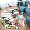 Naruto Team Battle Round Area Rug Carpet Rug For Living Room Bedroom Sofa Playroom Decor Nonslip Floor Mat