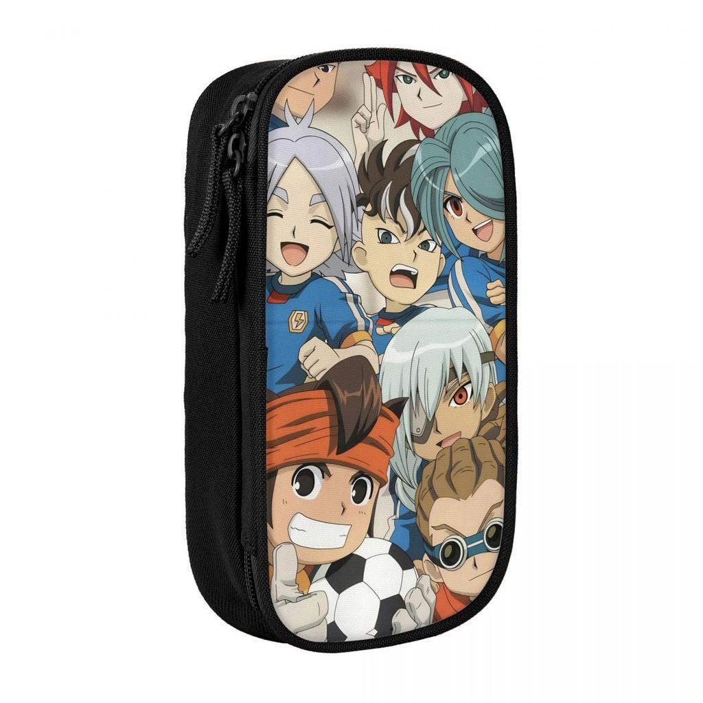 Creative Inazuma Eleven Soccer Anime Pencil Cases Pencilcases Pen for Student Big Capacity Bags School Supplies Gifts Stationery