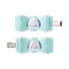 Sanrio Sanrio Bangs Clip Quilt Ribbon Hair Clip Pochacco Pochacco X X Character 027359 SANRIO (SANRIO) 2.5 5.5 0.7cm