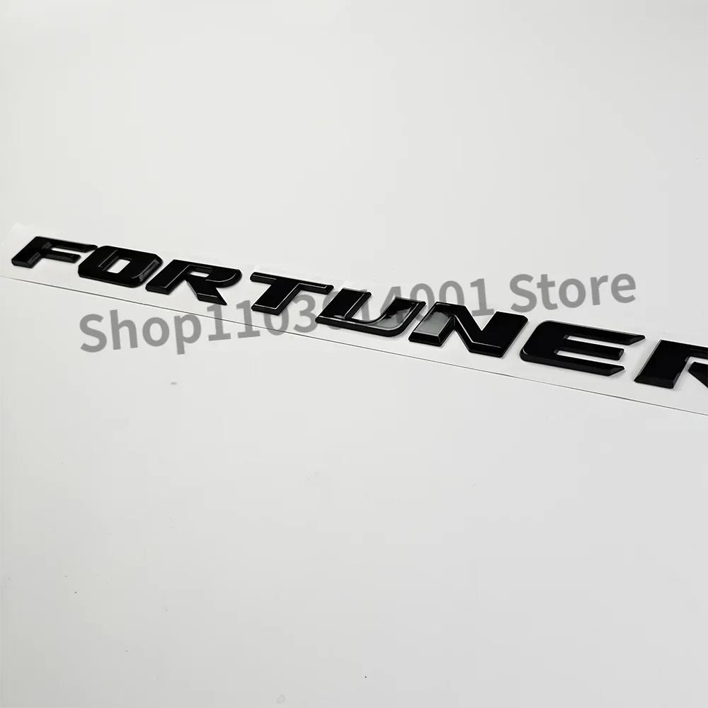 dclky10 1pc 3D ABS FORTUNER Letters Emblem Stickers for Toyota Fortuner Car Front Hood Bonnet Grill Trunk Badge car Accessories