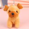 Cute Wolfhound Plush Toy Wolf Dog Pendant Stuffed Doll Keychain Car Bag Decor