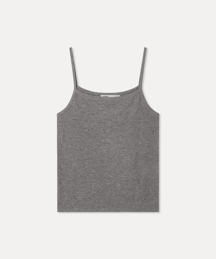 MIXXO [Базовый] Вязаный топ без рукавов в рубчик из льна_Miwkag510T