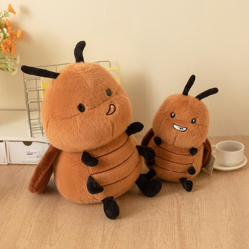 Funny Insect Creative Cockroach Cartoon Bee Plush Doll Simulation Ants Pillow Soft Toy Room Decoration Kawaii Birthday Gifts