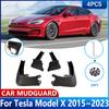 Car Mud Flaps For Tesla Model X 2022 Accessories 2015~2022 Front Wheel MudFlaps Fender Mud Guards Splash Protect