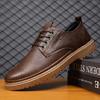 Мужская кожаная повседневная обувь для мужчин 2024 года, летние брендовые удобные туфли на плоской подошве для мужчин, модные кроссовки, мужские оксфорды