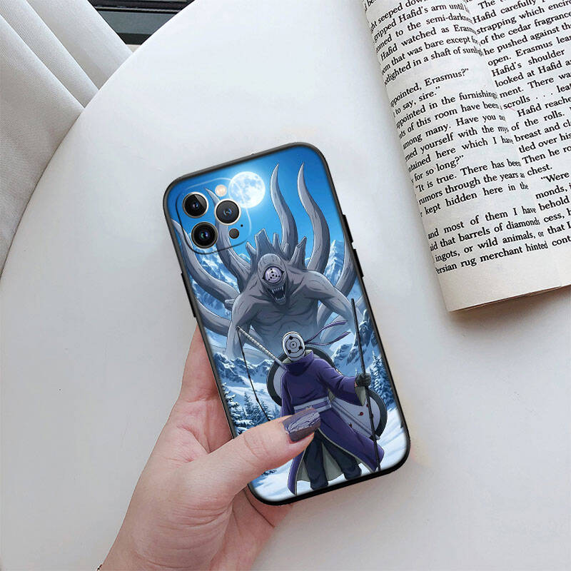 MH151 Чехол для телефона Учиха Обито для iPhone 7 8 11 12 13 14 15 16 17 16E XS Pro Max XR X SE Air