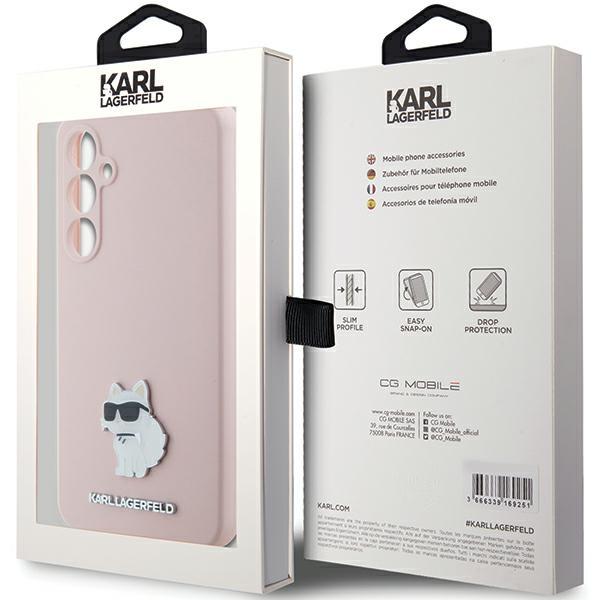 Karl Lagerfeld Klhcs23Fesmhcnpp S23 Fe S711 Розовый/Pink Силиконовый Choupette Металлическая Булавка