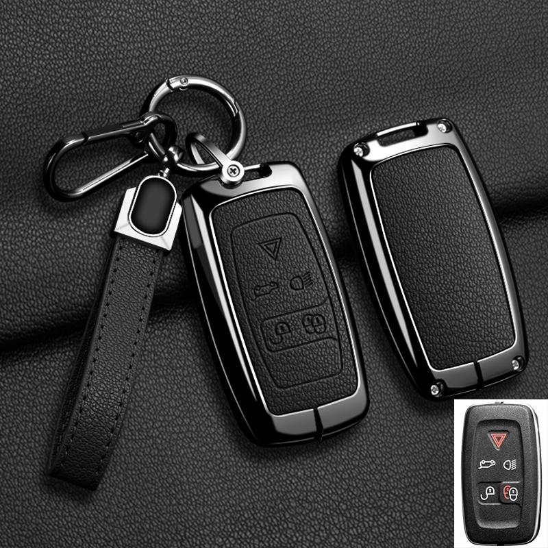 Чехол для ключа автомобиля для Land Rover Sport Freelander Discovery 4 Range Rover Sport LR4 2010-2012 Сплав цинка Кожа Авто Брелок