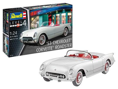 Пластиковая модель немецкого родстера Revell 53 Corvette 07718 1/24