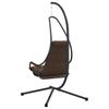 Hanging Egg Chair Coffee Brown 94 x 107 x 196.5 cm Steel