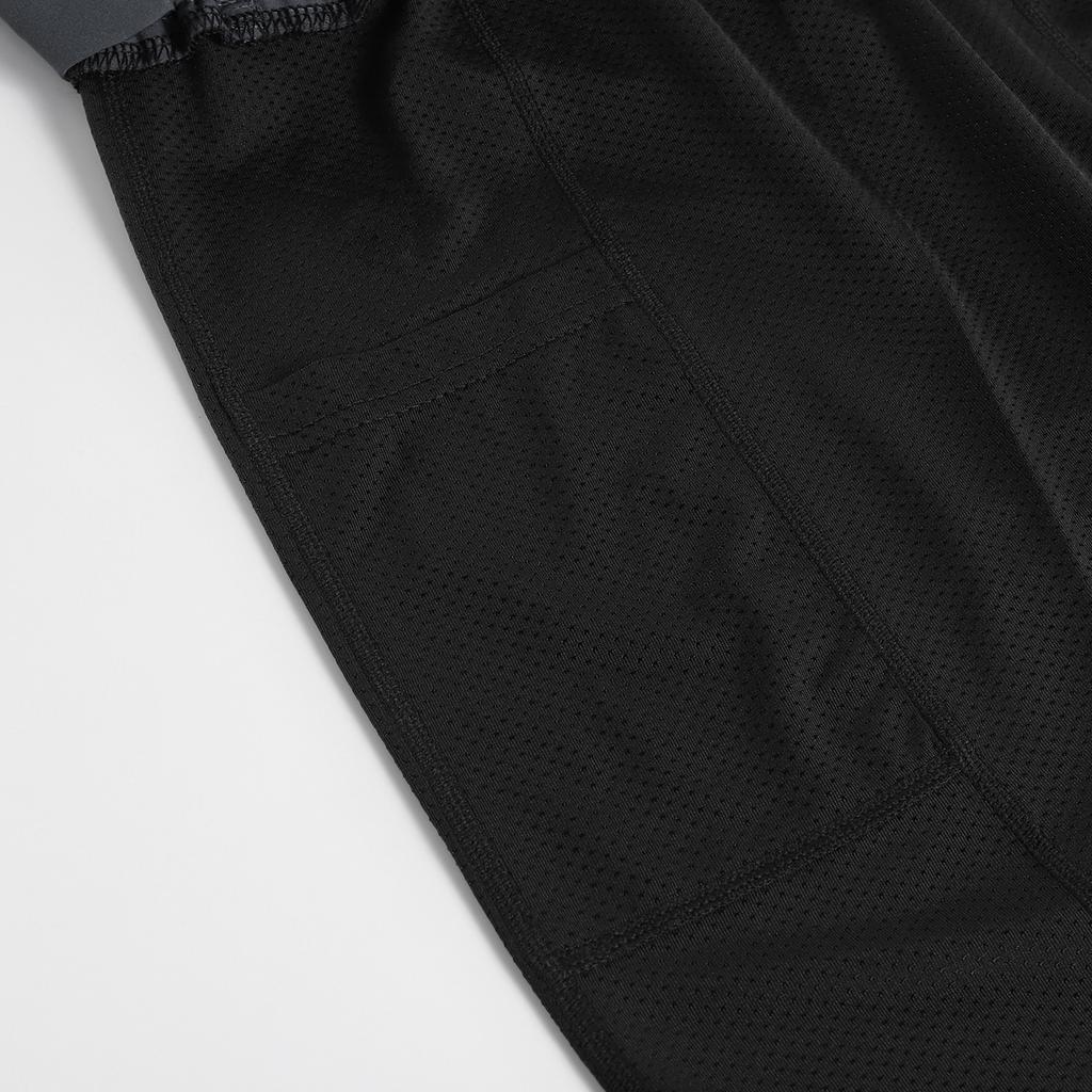 Мужские шорты для бега 2-в-1 с карманами для полотенец, быстросохнущие шорты для тренировок в тренажерном зале