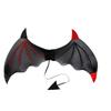 3Pcs/Set Demon Horn Hair Band Halloween Cosplay Props Funny Demon Wings Set  Costume Party