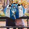 1 PC Automatic Folding Umbrella - Messi Pattern Portable Foldable Design With 8 Ribs Christmas Birthday Gifts