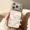 Закаленное стекло с принтом и текстурой шелка Чехол для телефона для iPhone 17 16 15 14 13 12 11 Pro Max Plus с защитой камеры