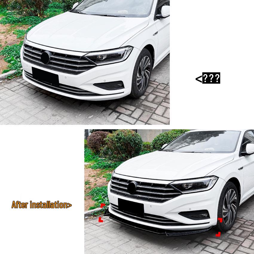 Совместимо с Volkswagen Sagitar Jetta MK7 2019-2022 Передний сплиттер-губа Диффузор Комплект обвеса Модификация.