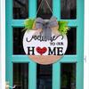 Home Welcome Door Sign With Magnetic Wooden Decor For Diy Festive Decoration
