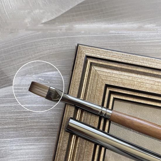Nail Art Brushes with Wooden Handle Women Design Painting Brushes DIY Manicure Art Pens Nail Extension Gel Builder Brush