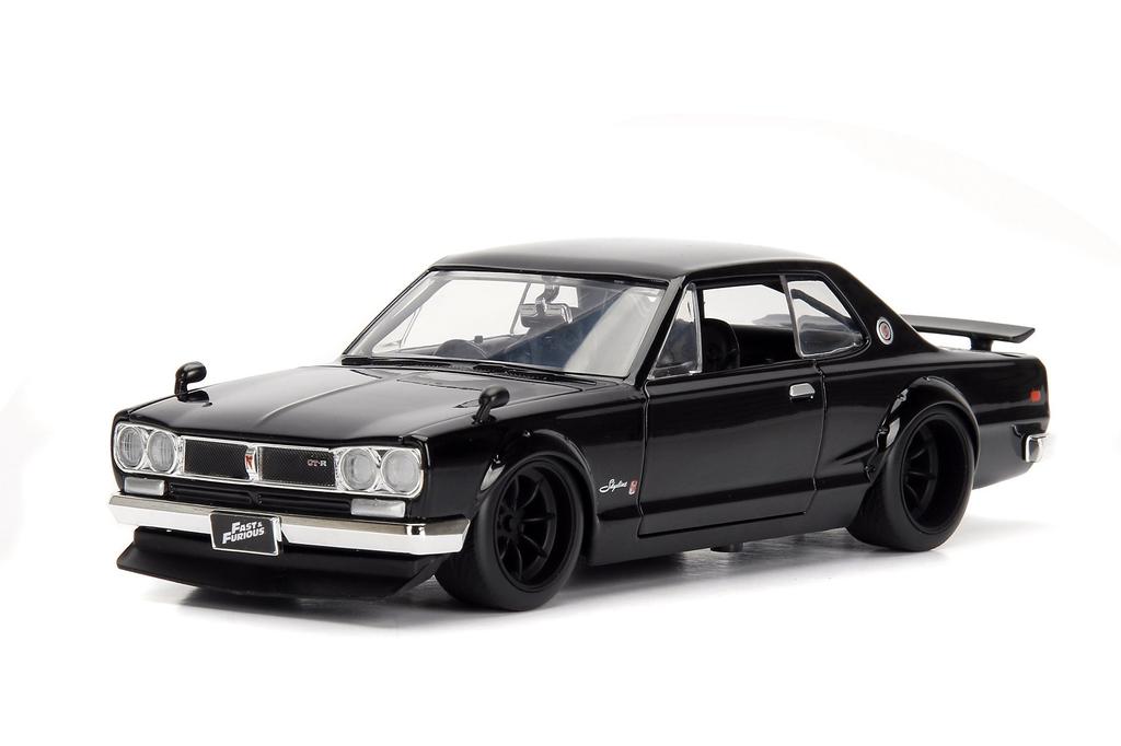 JADA TOYS 1/24 Scale Diecast Model Car, Fast & Furious Brian's Nissan Skyline 2000GT-R, from the Fast & Furious Series, Featuring Hakosuka