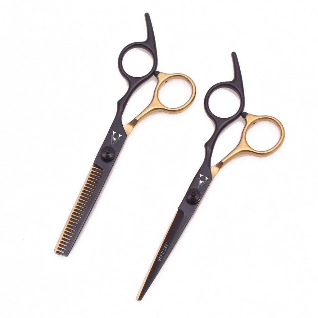 6.0 Hairdressing Scissors Hair Cutting Thinning Shears Set For Home Human & Dog Cat Pets Gromming Japanese Stainless
