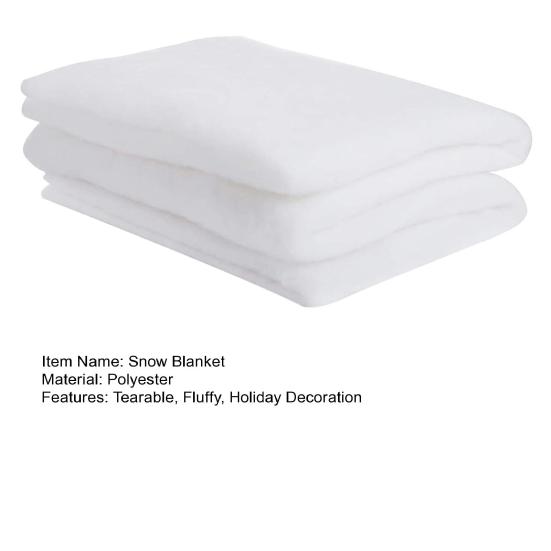 Снежное одеяло, мягкое, утолщенное, рвущееся, пушистое, для использования в помещении, на открытом воздухе, зимняя деревня, дисплей, искусственный заснеженный пейзаж