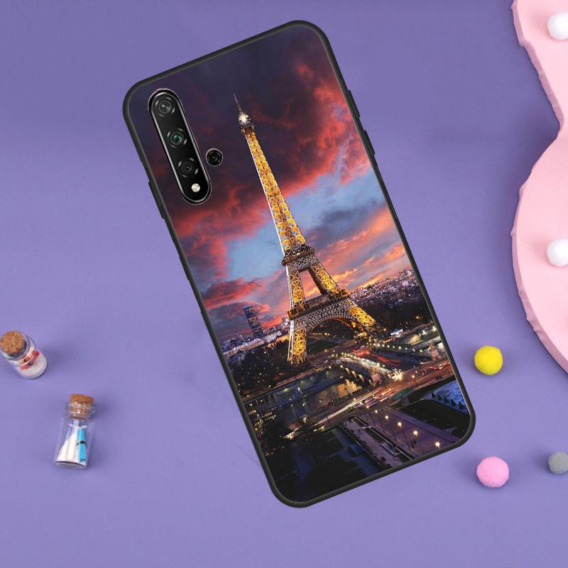 Чехол Paris Eiffel Tower France для Huawei Nova 11i 3i 7i 5T 11 9 10 SE Y60 Y61 Y70 Y90 Y91 P20 P40 Lite P30 Pro