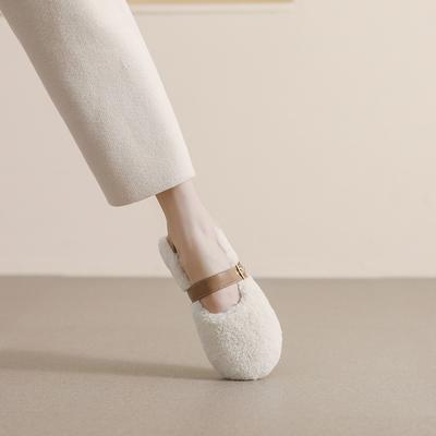 Weiwei girl 138-1 Mao Mao туфли женские осенне-зимние бархатные туфли Мэри Джейн туфли на плоской подошве с мягкой подошвой