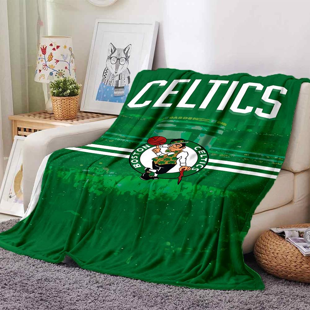 1pc Blanket - Boston Celtics logo  Print Design,Lightweight Blanket for Sofa,Bed- Soft &Warm,Gift for All Seasons