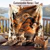 Personalized Flannel Throw Blanket,Naruto Custom Printed Name, Cozy Plush Blanket For Home Use