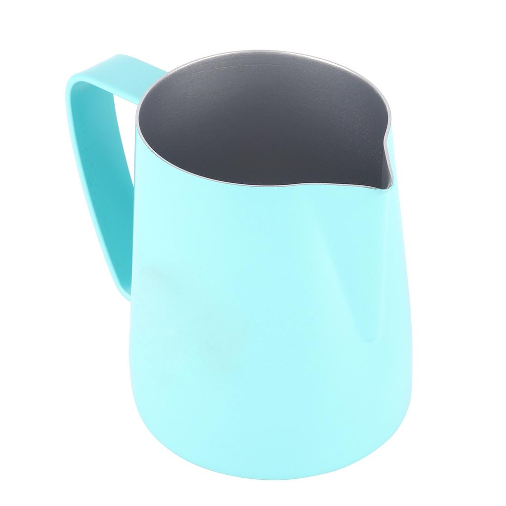 Кофейная чашка с острым носиком, питчер для молока из нержавеющей стали для дома, кофейни, мятно-зеленый, 600 мл