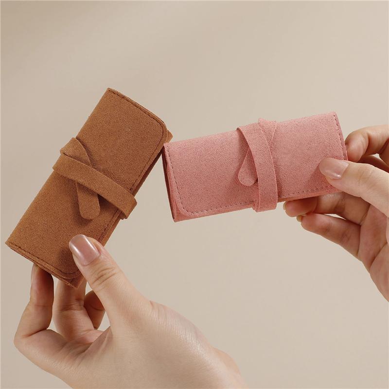 Дорожная шкатулка для украшений Портативная складная шкатулка-ролл для украшений Браслет Кольцо Ожерелья Сумка для хранения серег для дорожных сумок