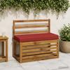 2 piece bench cushion set SOEST 2 pcs 100percent  polyester red