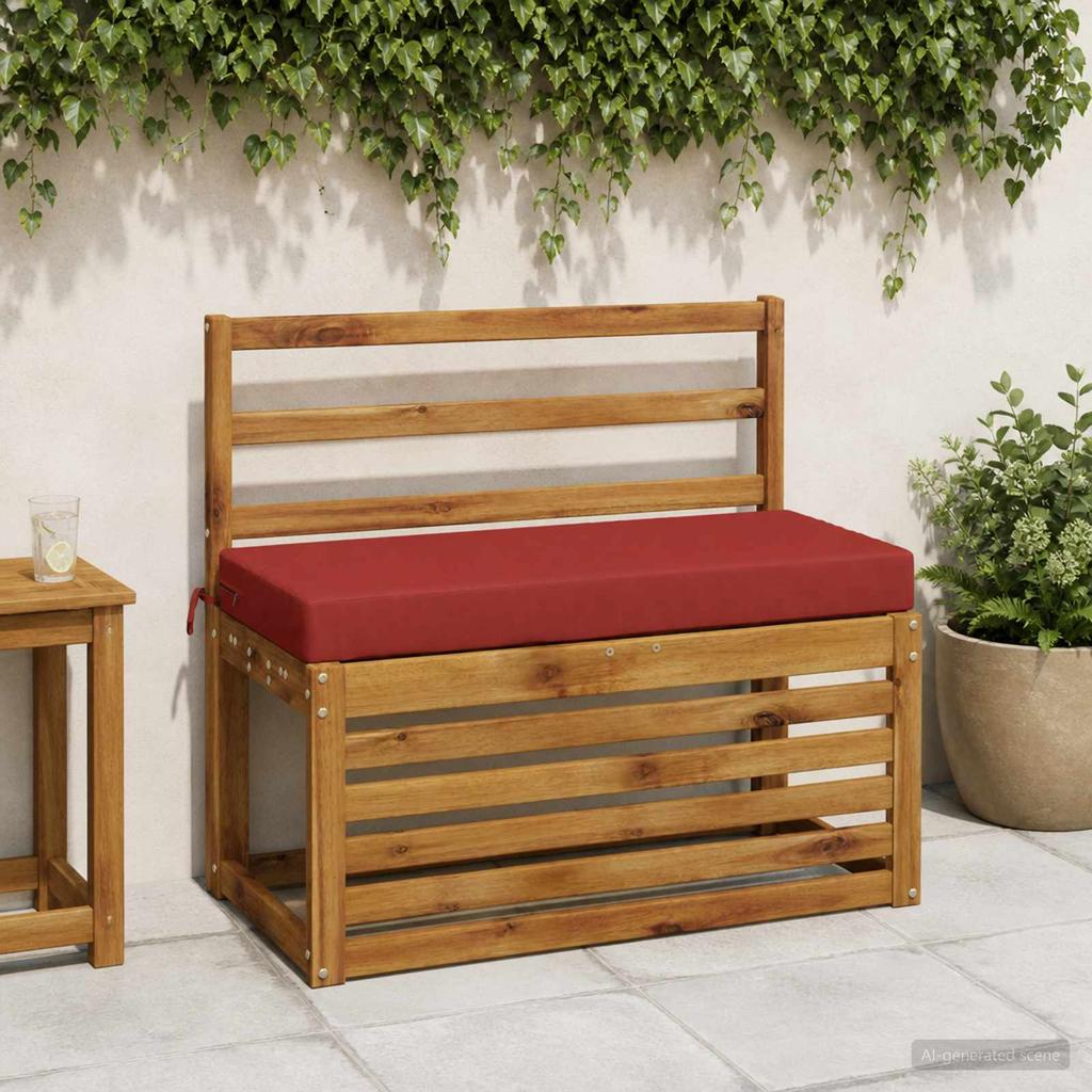 2 piece bench cushion set SOEST 2 pcs 100percent polyester red