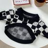 Домашние животные клетчатый свитер одежда собака кошка бульдог нижняя часть пальто толстая собака свитер шнауцер котенок зимний свитер одежда для щенков