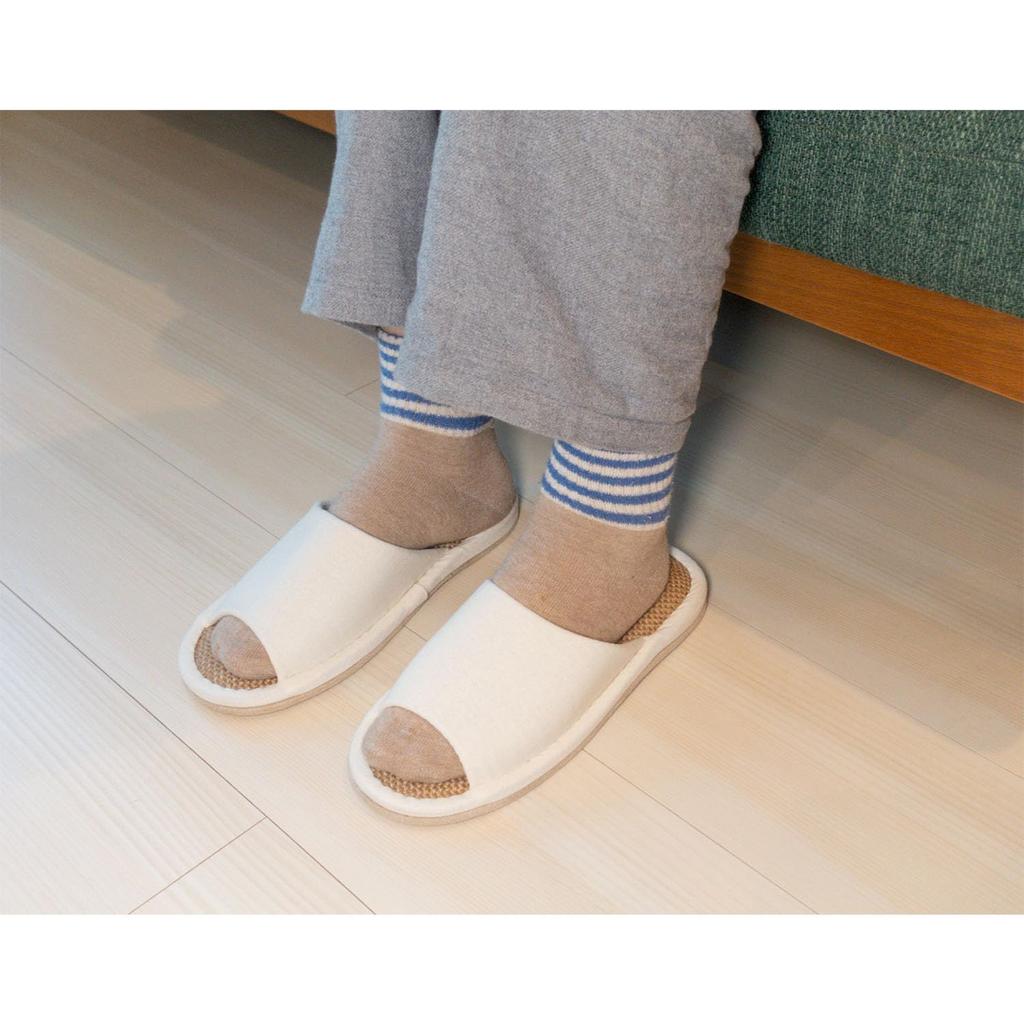 Тапочки TENDAI с коноплей Подходят для мужчин и Подходят для дома и улицы Идеально для лета Подкладка, Не совсем белый (L) / Моющийся, Стильный, Милый,