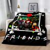 Halloween Horror Icons Blanket Ultra-Soft Suitable for Seaside Bed Livingroom All-Season Use Playful Design Perfect Gift for Relatives and Friends